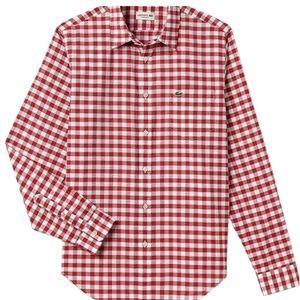 Lacoste Men’s Regular Fit Button down in Gingham Check